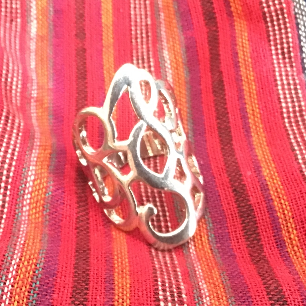 Silver Ornate Ring 7